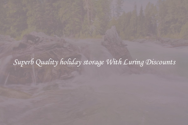 Superb Quality holiday storage With Luring Discounts