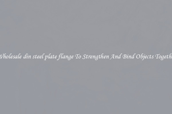 Wholesale din steel plate flange To Strengthen And Bind Objects Together