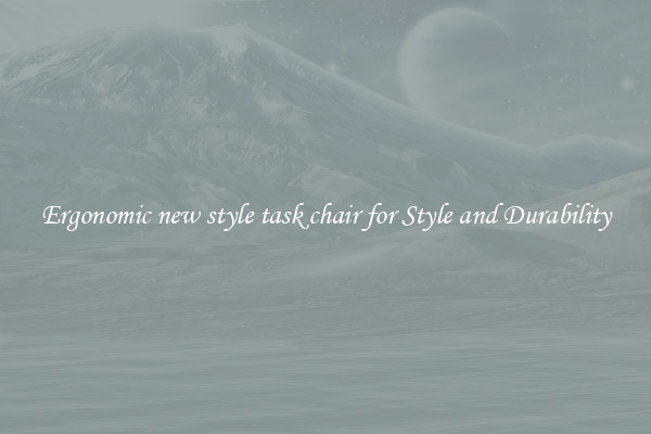 Ergonomic new style task chair for Style and Durability