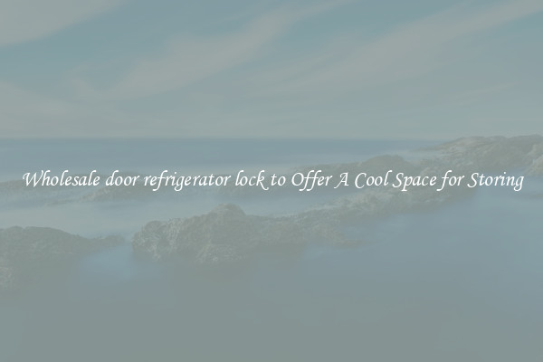 Wholesale door refrigerator lock to Offer A Cool Space for Storing