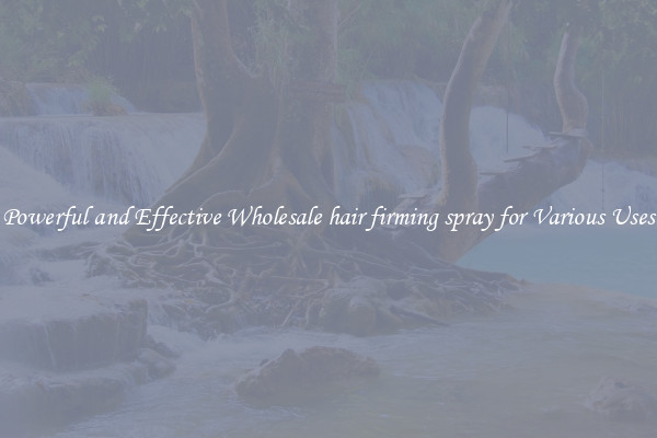 Powerful and Effective Wholesale hair firming spray for Various Uses