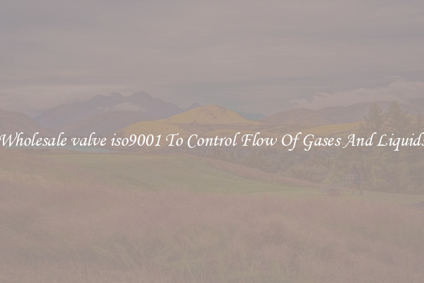 Wholesale valve iso9001 To Control Flow Of Gases And Liquids