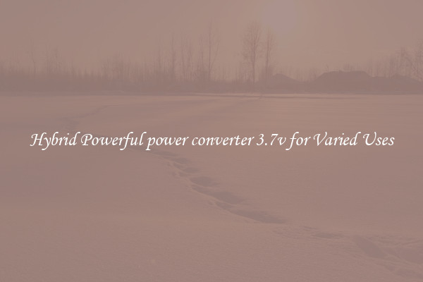 Hybrid Powerful power converter 3.7v for Varied Uses
