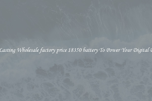 Long Lasting Wholesale factory price 18350 battery To Power Your Digital Devices